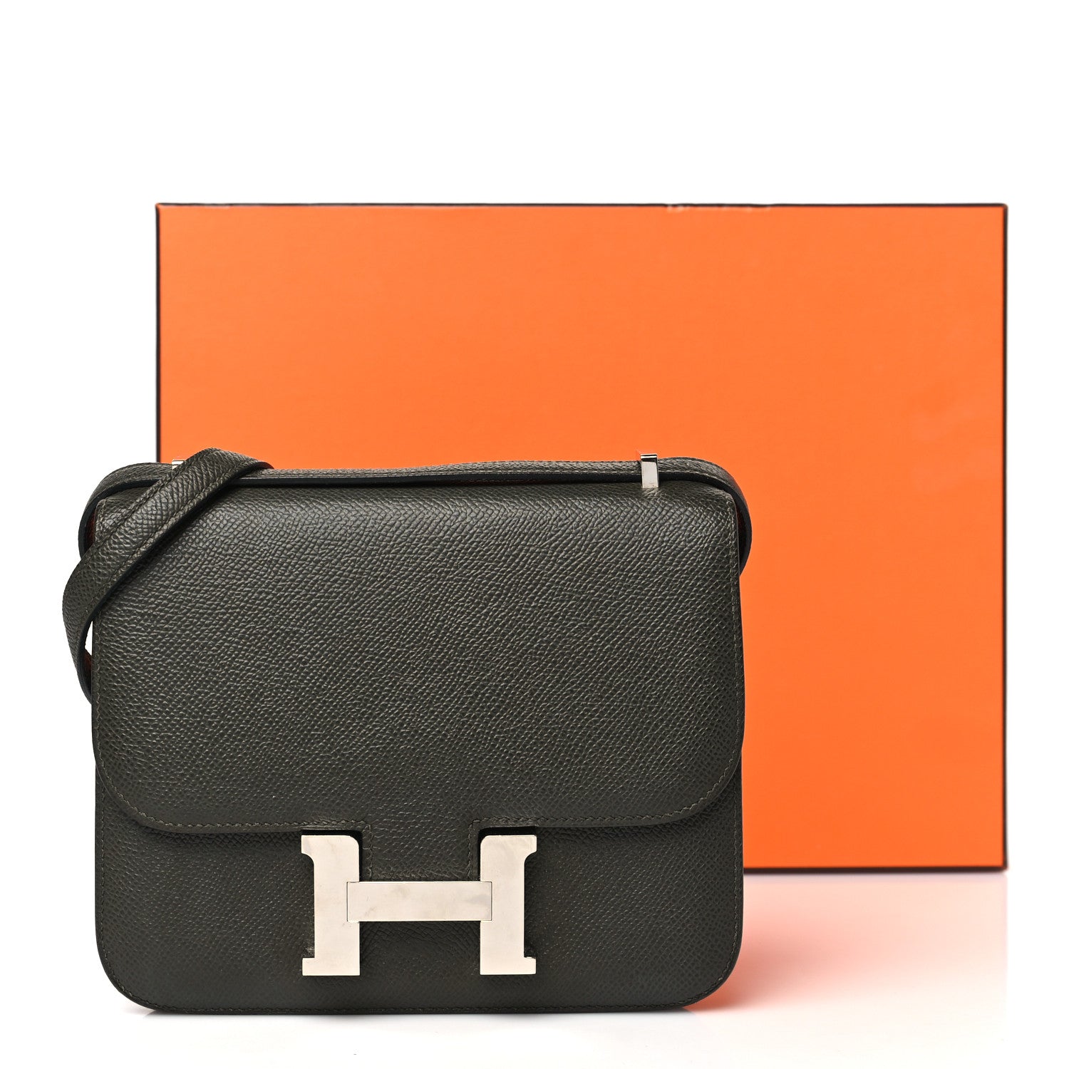 Hermes Epsom Constance 18 Vert De Gris 12 of 12