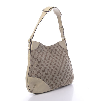 Gucci Monogram Hasler Hobo Beige 3 of 12