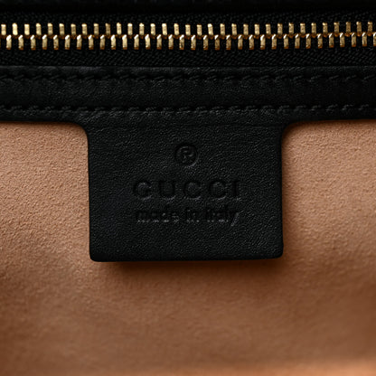 Gucci Suede Patent Web Small Ophidia Top Handle Shoulder Bag Black 6 of 11