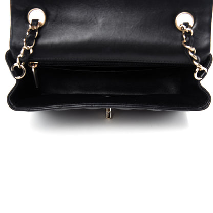 Chanel Lambskin Quilted Mini Rectangular Flap Black 5 of 11