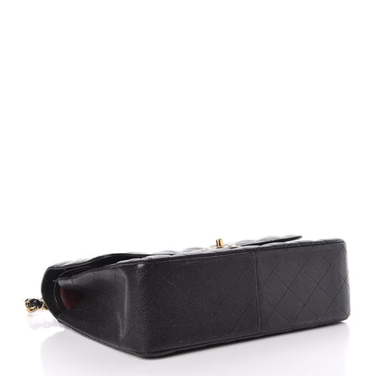 Chanel Caviar Quilted Jumbo Double Flap Black 4 of 17