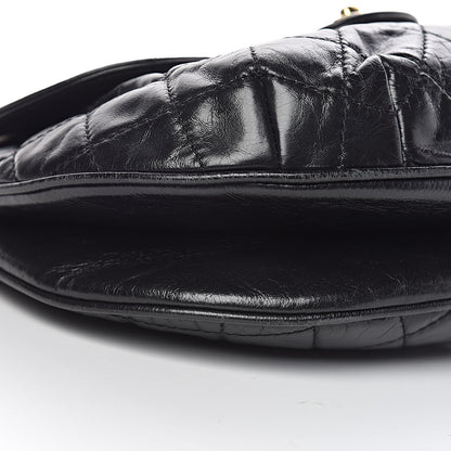 Chanel Glazed Calfskin Quilted Medium Bubble CC Flap Black 11 of 12