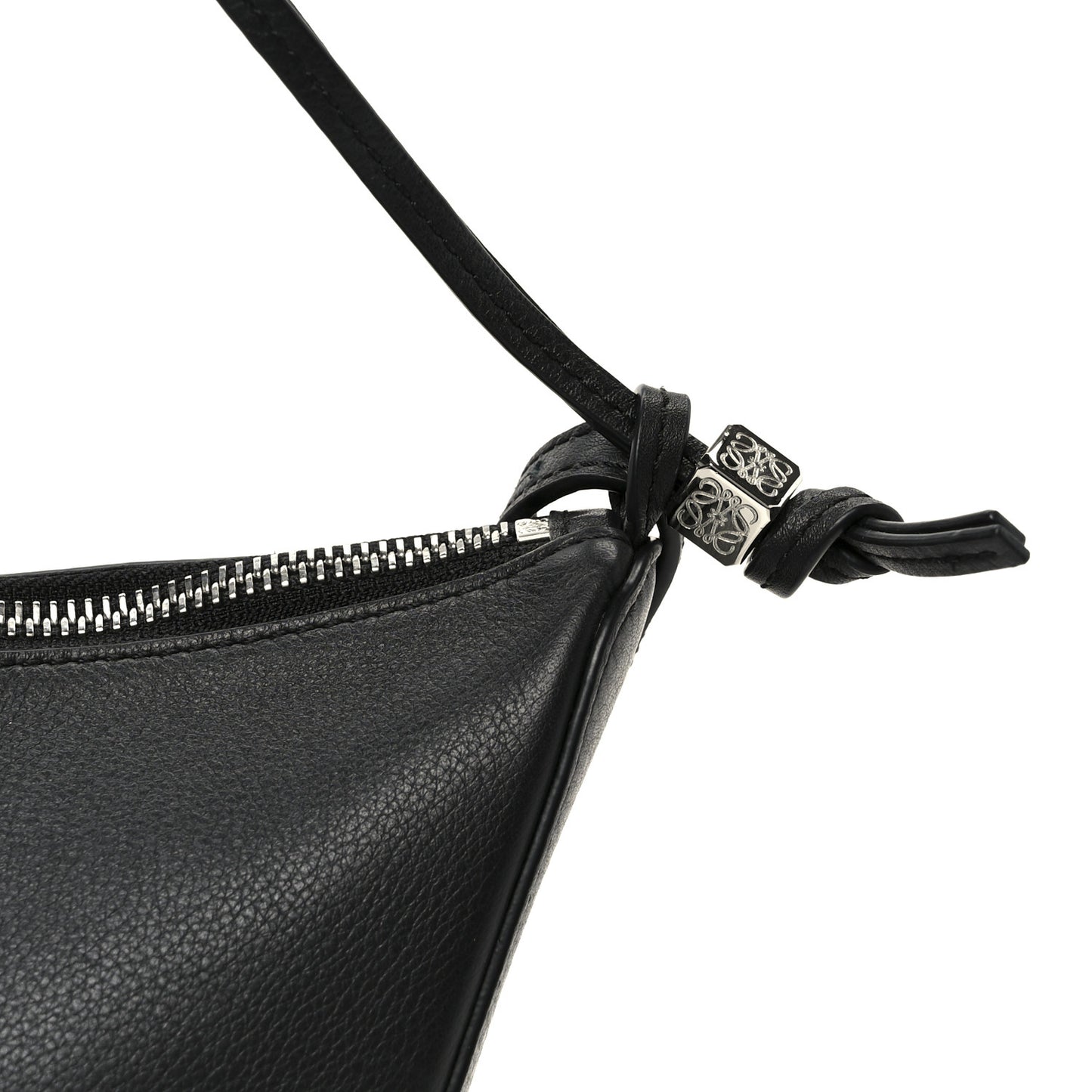 Calfskin Mini Hammock Hobo Black