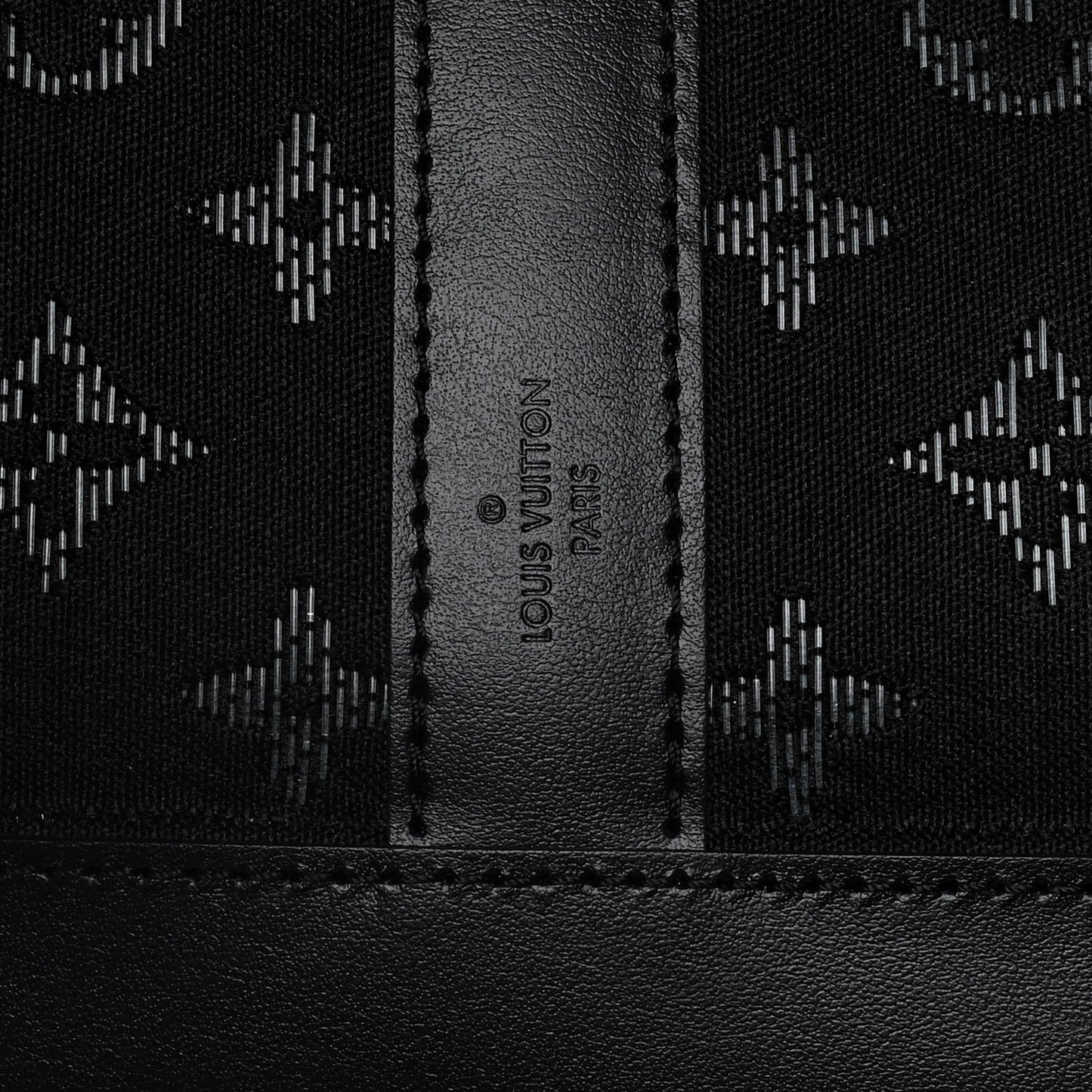 Jacquard Monogram Light Up Keepall Bandouliere 50 Black