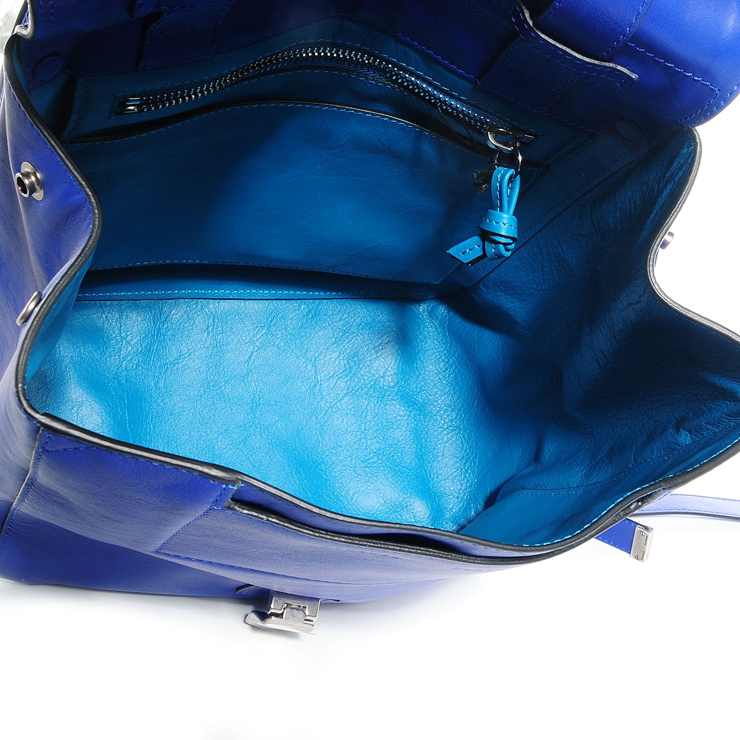 Leather Small PS Backpack Cobalt