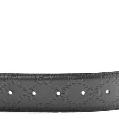 Gucci Guccissima Signature Interlocking G 40mm Belt 95 38 Black 5 of 16