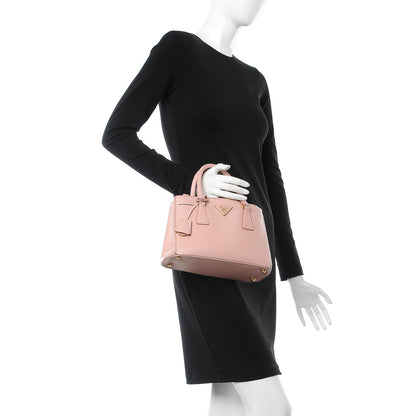 Prada Saffiano Mini Galleria Double Zip Tote Orchidea 2 of 19