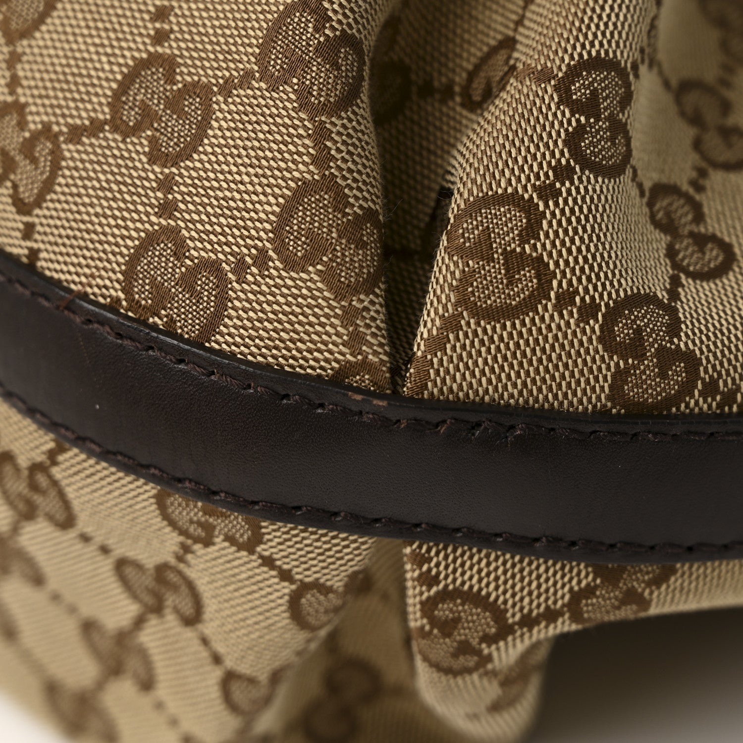 Gucci Monogram Medium Scarlett Studded Tote Dark Brown 11 of 14