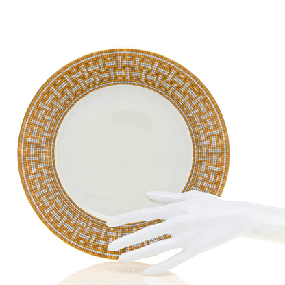Hermes Porcelain Mosaique Au 24 Dinner Plate 2 of 7