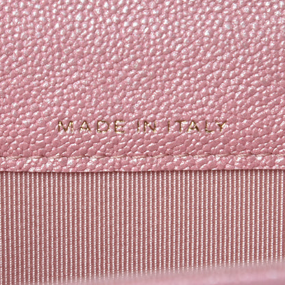 Chanel Iridescent Caviar Quilted Flap Card Holder Rose Pink 9 of 11