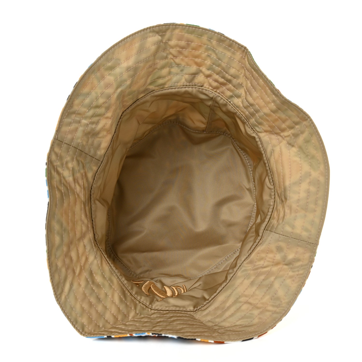 Fendi X SARA COLEMAN Nylon FF Vertigo Reversible Bucket Hat Multicolor 7 of 11