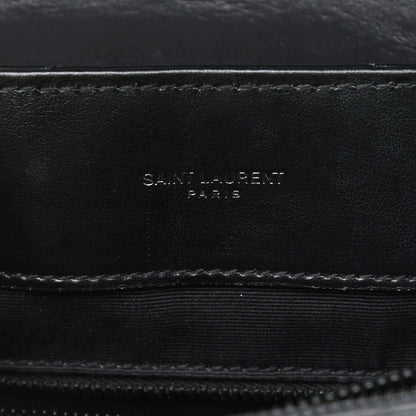 Saint Laurent Calfskin Y Quilted Monogram Medium Loulou Chain Satchel Black 6 of 11