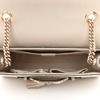 Gucci Guccissima Signature Medium Emily Chain Shoulder Bag Mystic White 5 of 10
