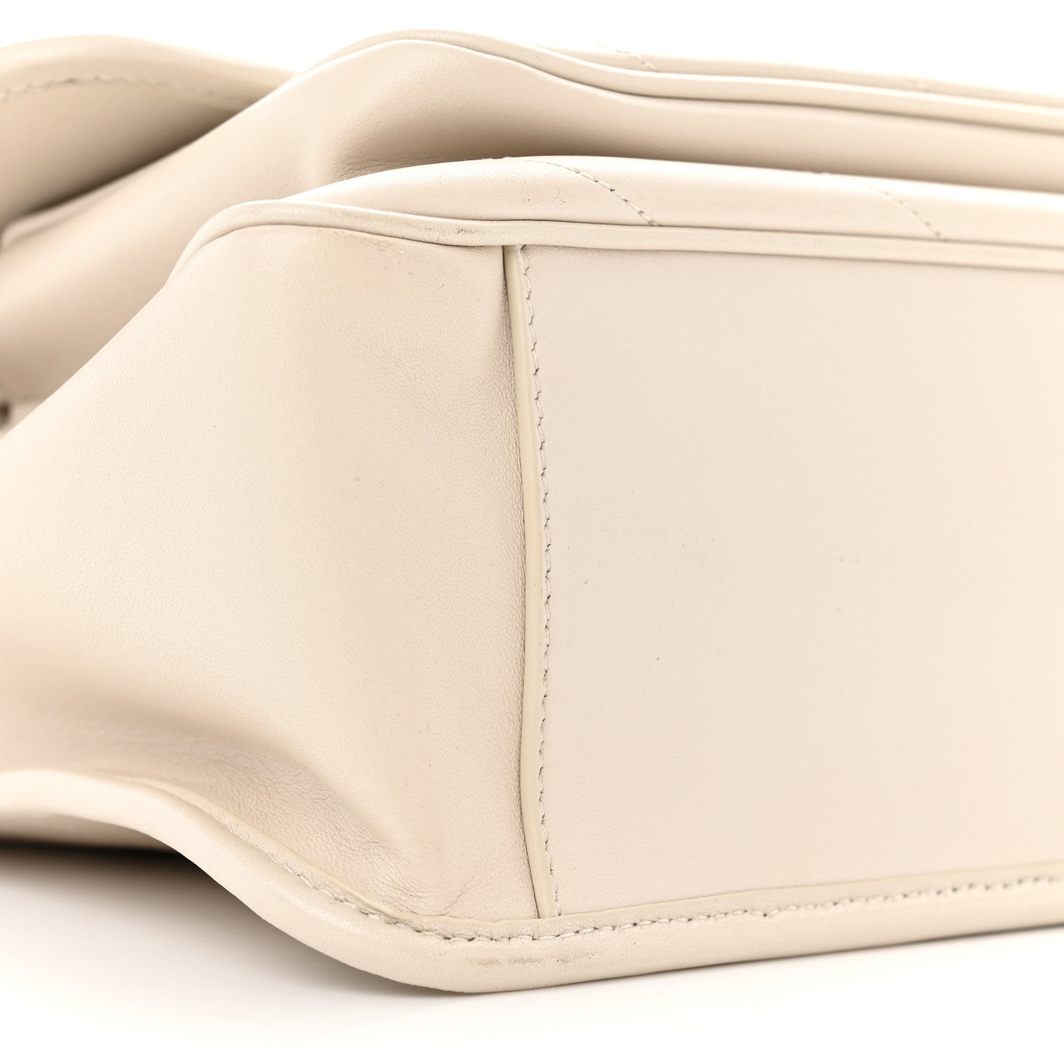 Saint Laurent Lambskin Matelasse Monogram Medium Niki Chain Satchel Ivory 8 of 9