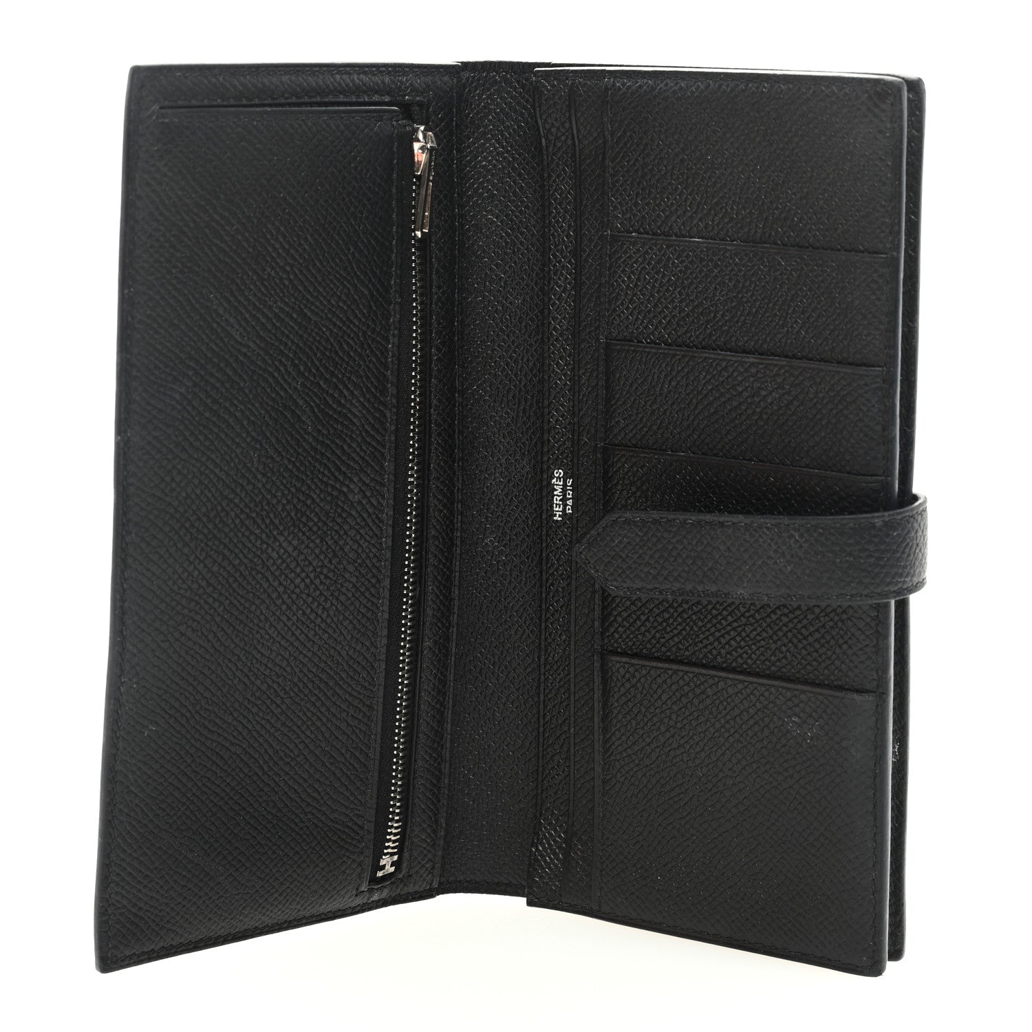 Hermes Epsom Bearn Gusset Wallet Black 5 of 6