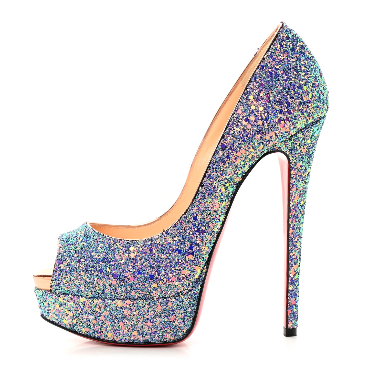 Glitter Dragonfly Lady Peep 150 Pumps 36.5 Etincelle Copper