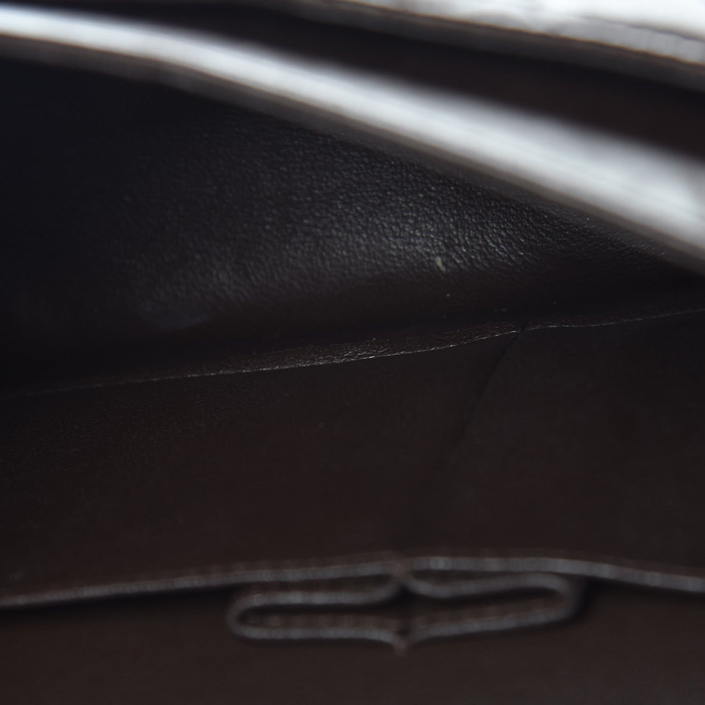 Lambskin Quilted Medium Double Flap Brown