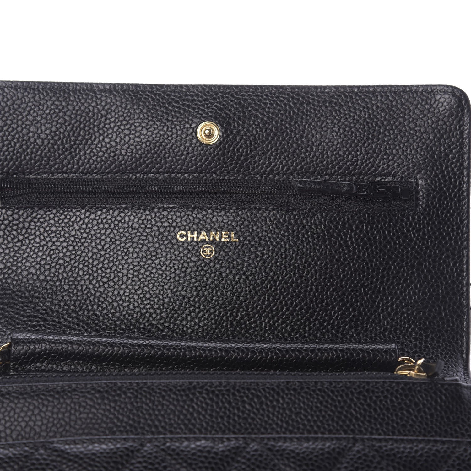 Chanel Caviar Quilted Wallet On Chain WOC Black 9 of 10