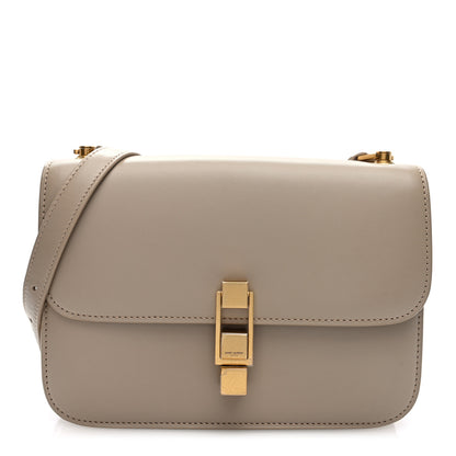 Saint Laurent Smooth Calfskin Le Carre Satchel Dark Beige 1 of 9
