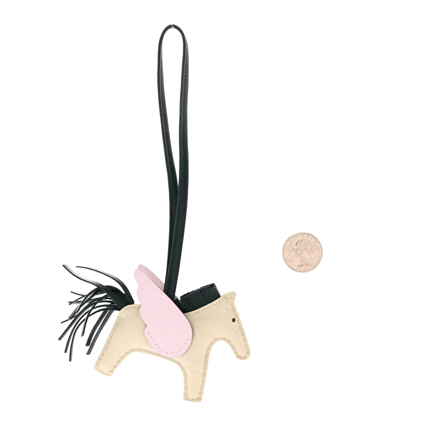 Milo Lambskin Grigri Rodeo Pegase Horse Bag Charm PM Nata Mauve Sylvestre Vert Cypress