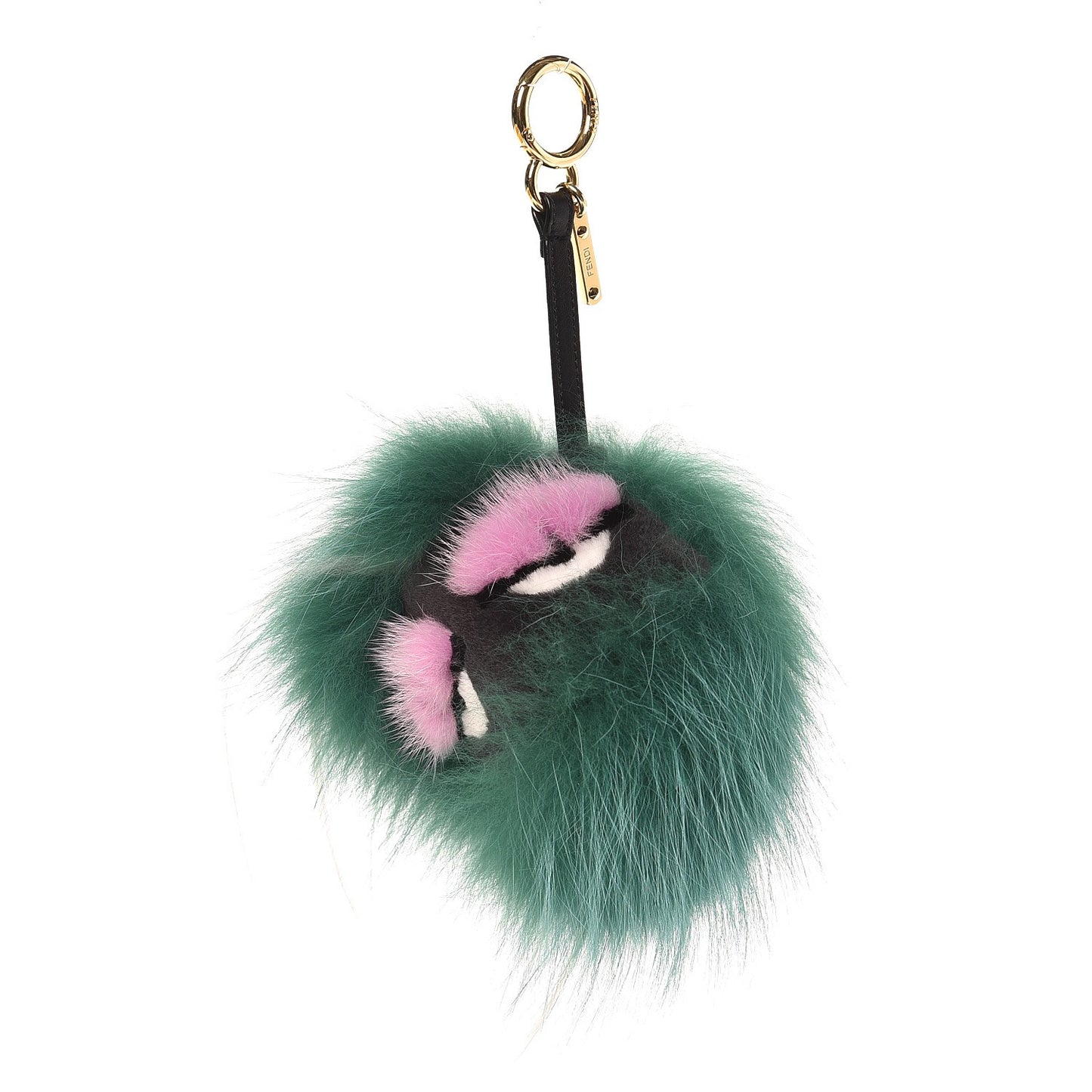 Fox Rabbit Goat Mink Fur Vitello Flamingo Minty Monster Bag Bug Charm Green Apple Multicolor