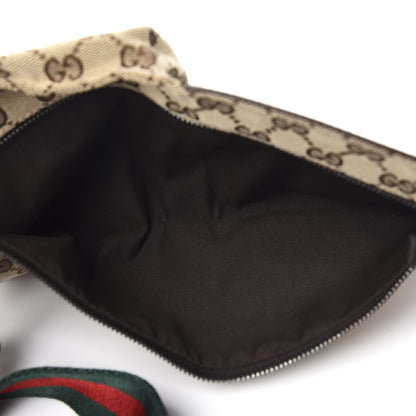 Gucci GG Monogram Double Pocket Belt Bag Dark Brown 4 of 9