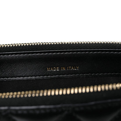 Chanel Iridescent Lambskin Quilted Pearl Clutch With Chain Black 7 of 10