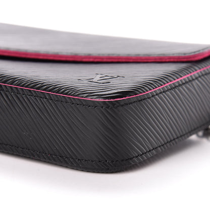 Louis Vuitton Epi Pochette Felicie Black Hot Pink 11 of 11