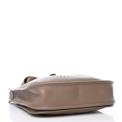 Hermes Taurillon Clemence Evelyne III PM Etoupe 4 of 10