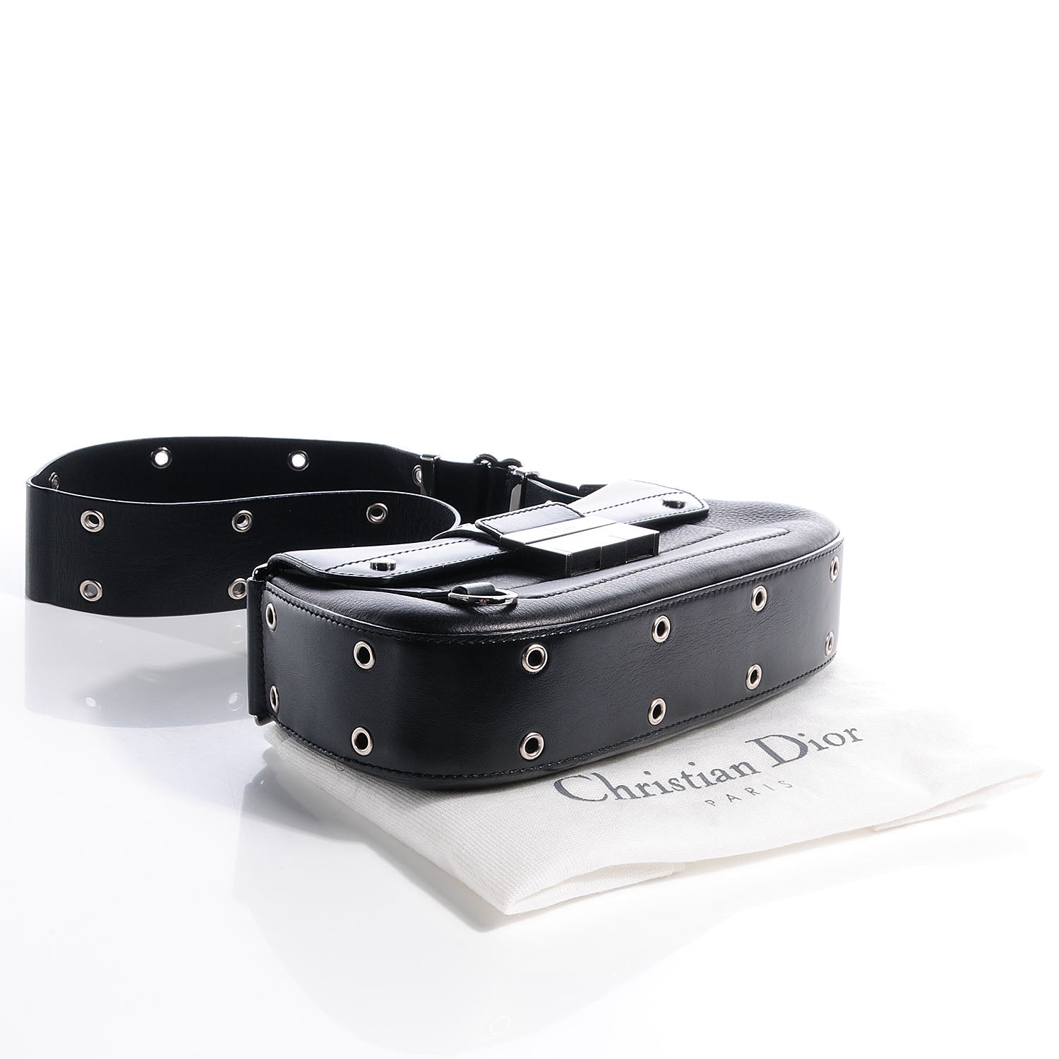 Christian Dior Leather Street Chic Columbus Ave Black 4 of 7