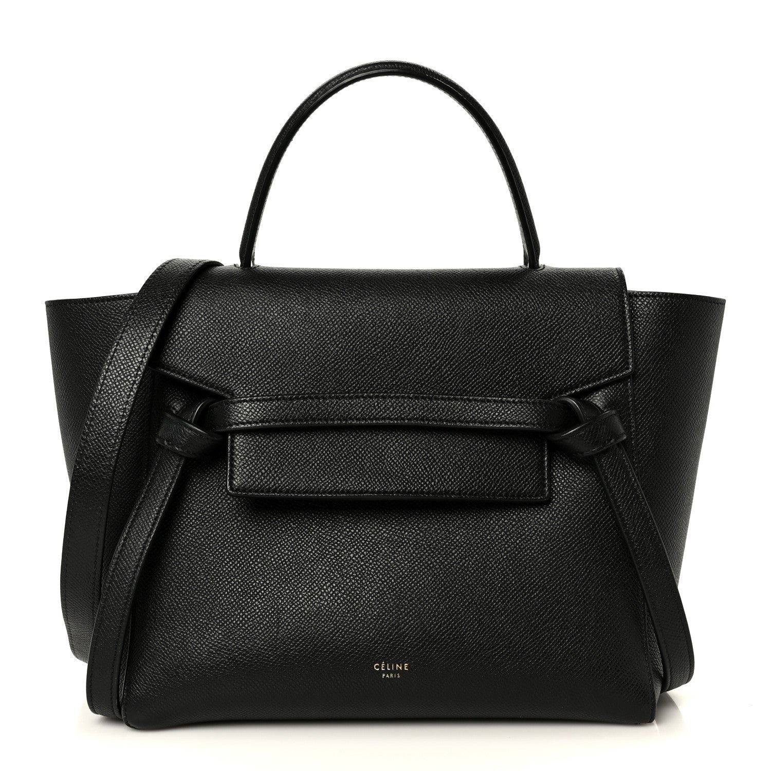 Celine Grained Calfskin Micro Belt Bag Black 1 of 11