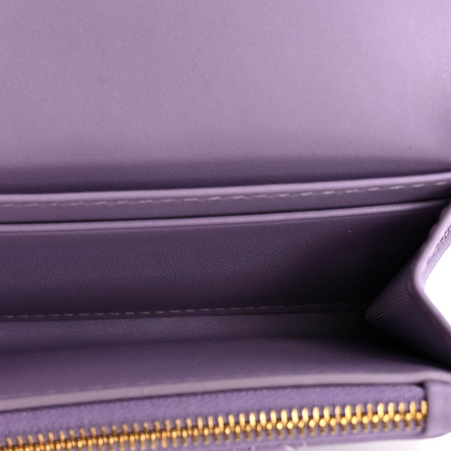 Christian Dior Lambskin Cannage Miss Dior Glycine Wallet Purple 5 of 8