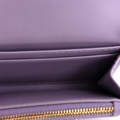 Christian Dior Lambskin Cannage Miss Dior Glycine Wallet Purple 5 of 8