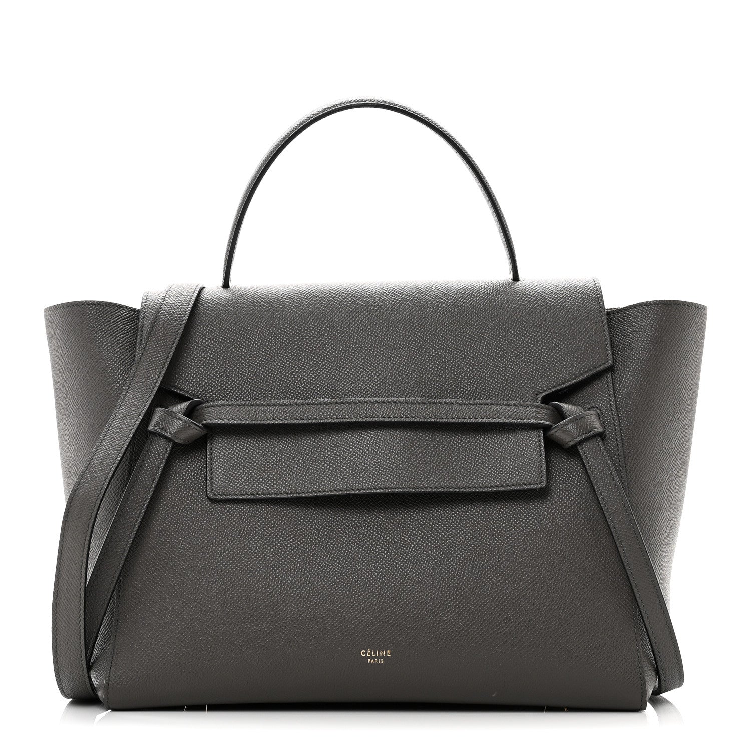 Celine Grained Calfskin Mini Belt Bag Grey 1 of 10