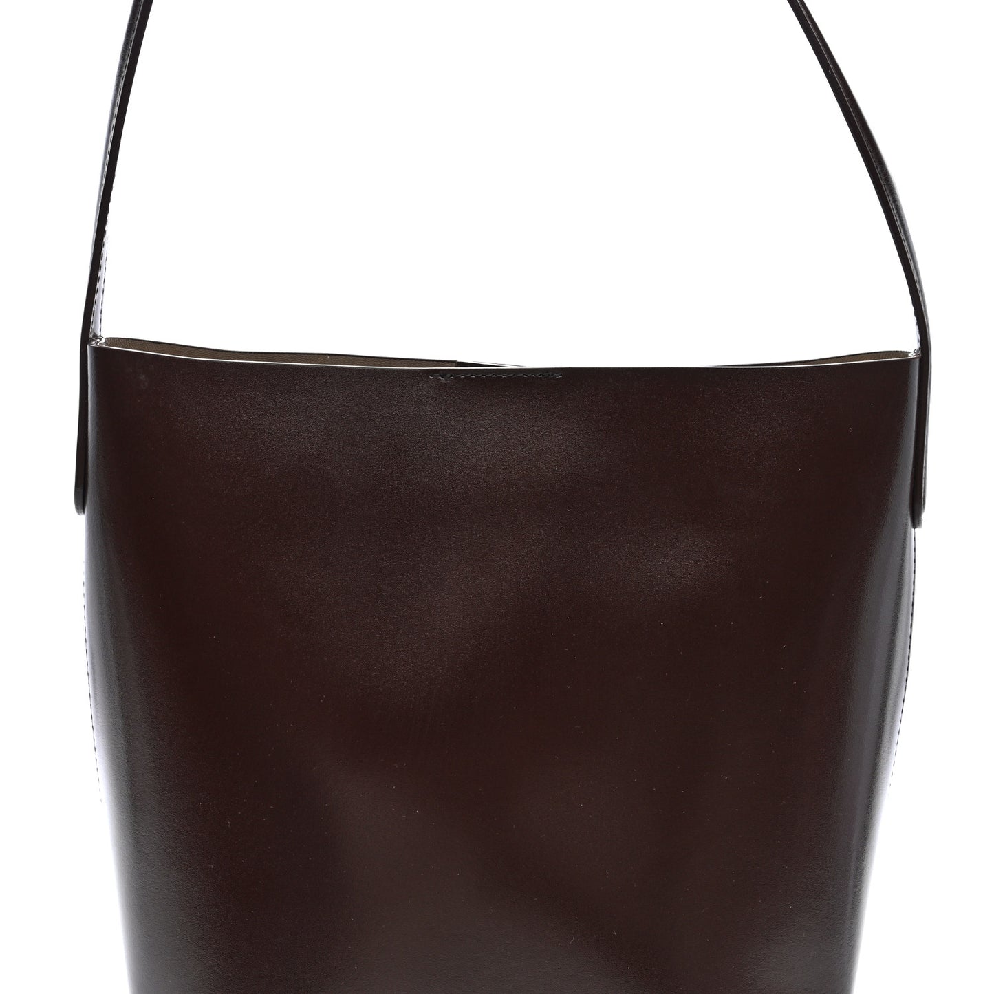 Shiny Smooth Calfskin Small Everyday Cabas Brown