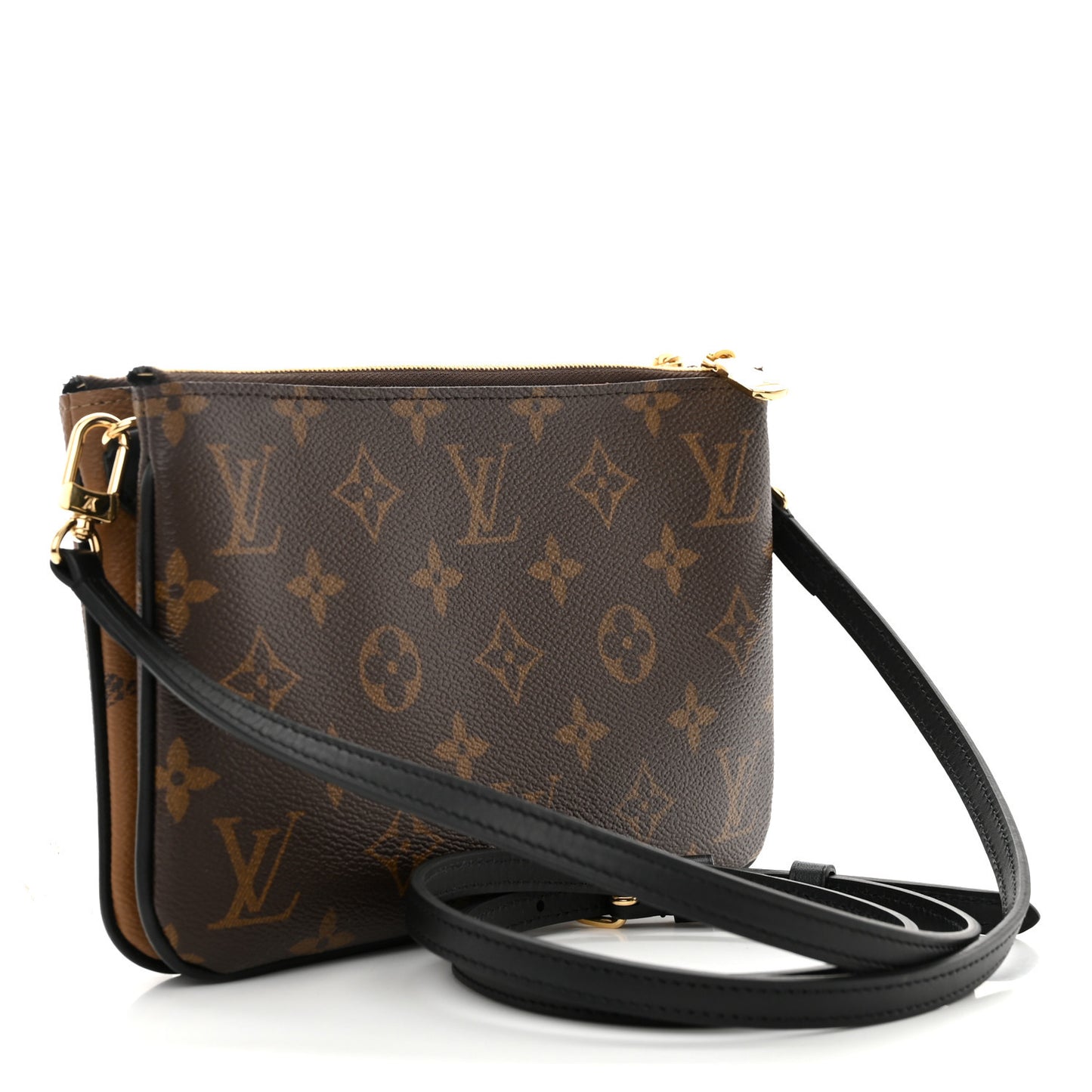 Reverse Monogram Giant Double Zip Pochette