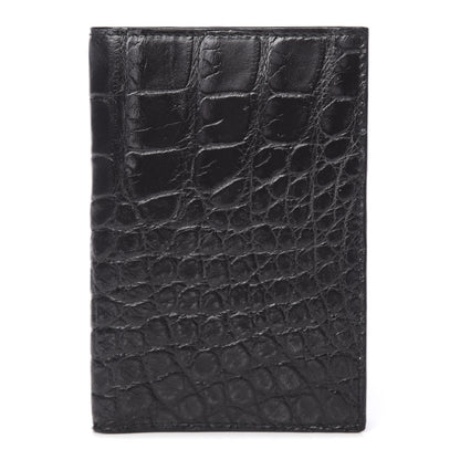 Gucci Crocodile Passport Case Black 1 of 9