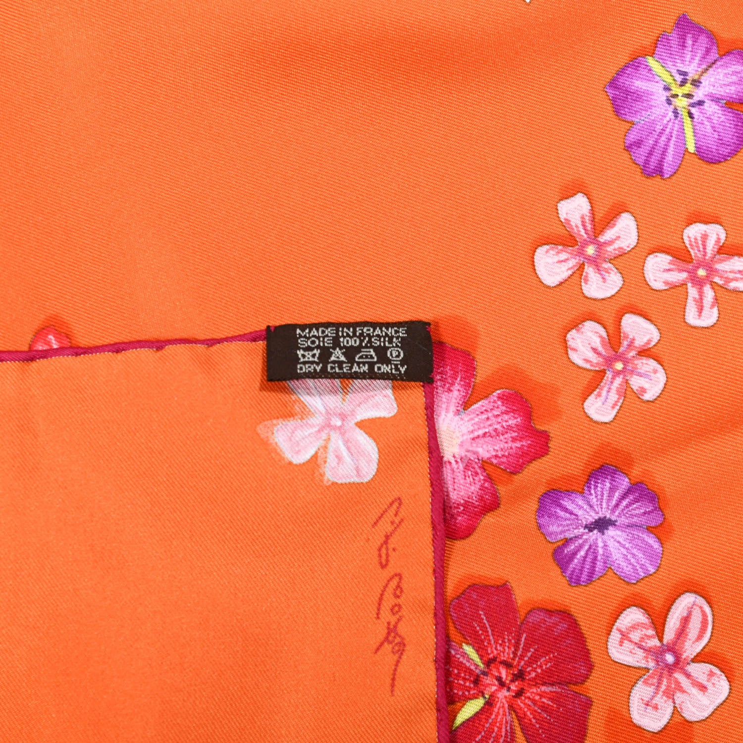 Hermes Silk Flower Power Scarf 90 2 of 6
