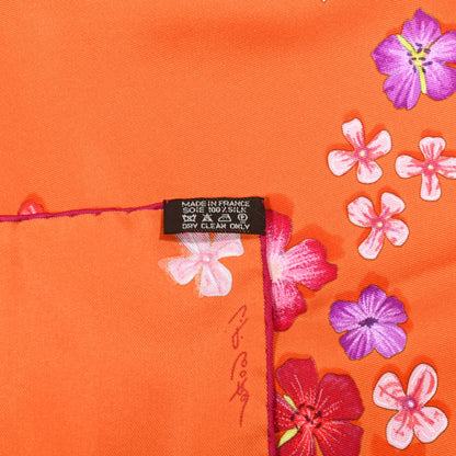 Hermes Silk Flower Power Scarf 90 2 of 6