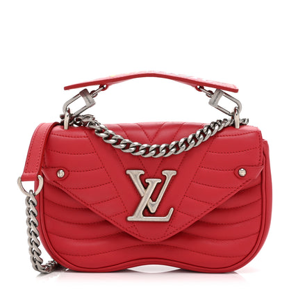 Louis Vuitton Calfskin New Wave Chain PM Scarlet 1 of 10