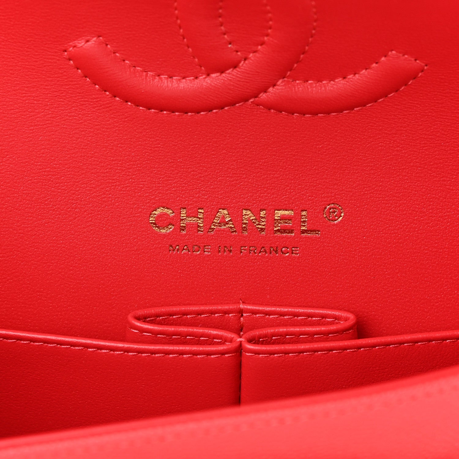 Chanel Caviar Quilted Medium Double Flap Red 6 of 14