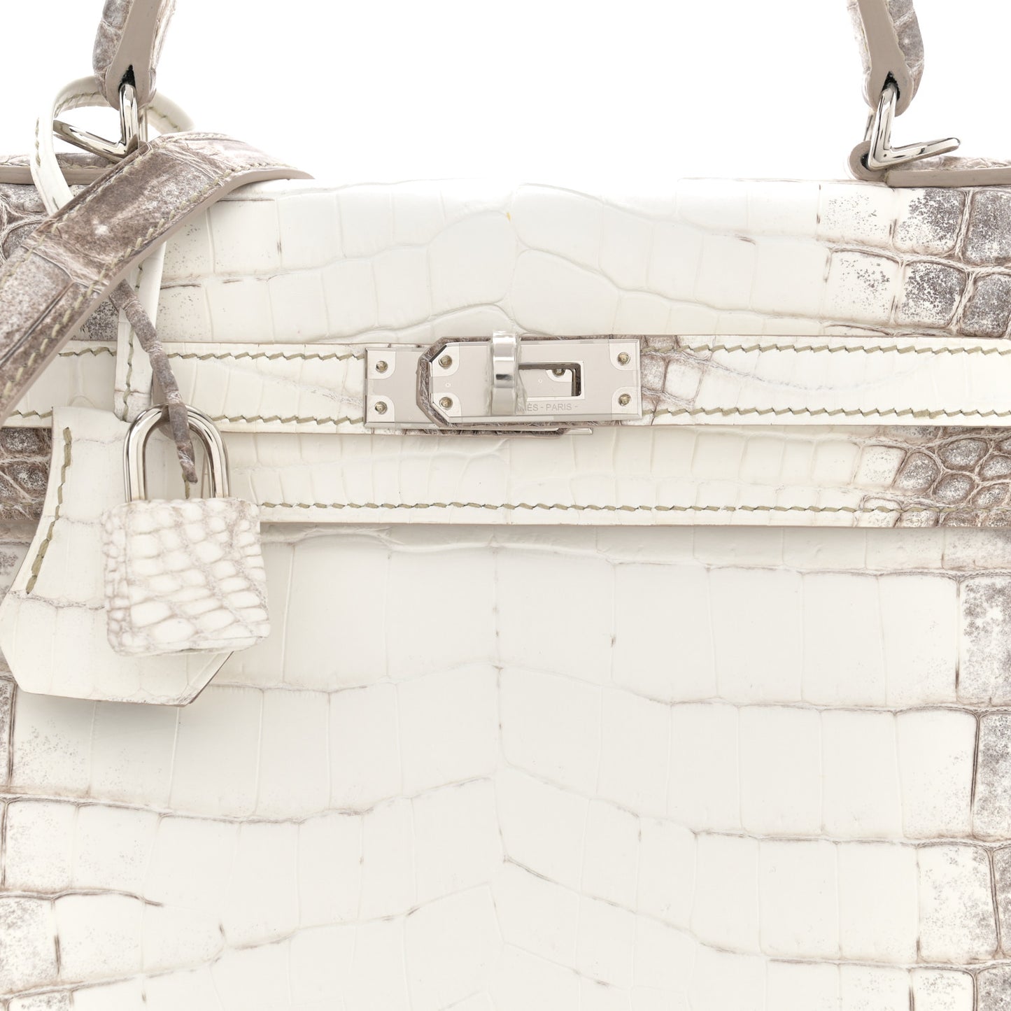 Matte Niloticus Crocodile Himalaya Kelly Retourne 25 White