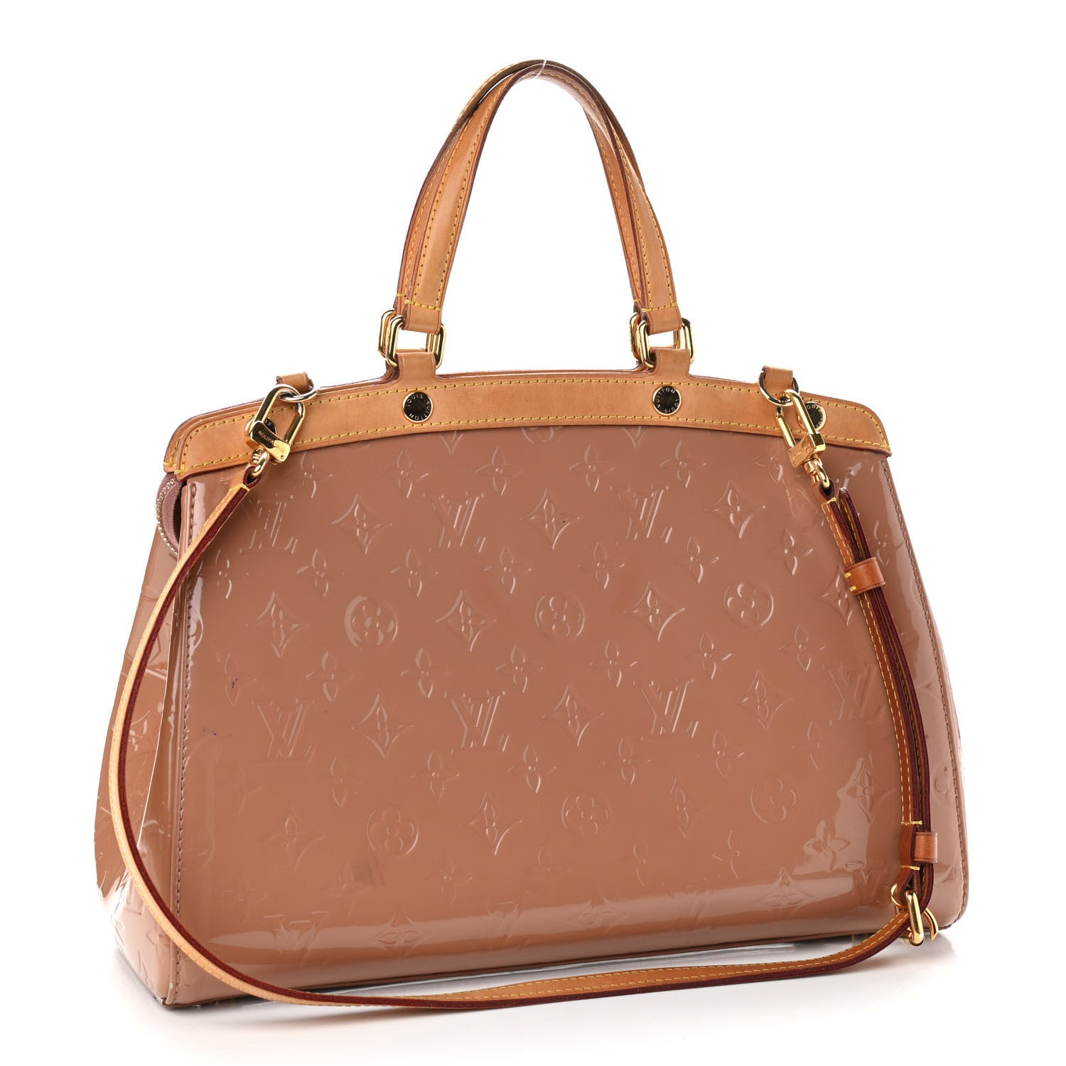 Louis Vuitton Vernis Brea MM Rose Velours 3 of 11