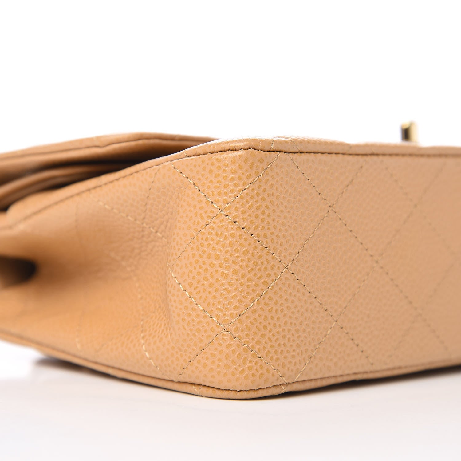 Chanel Caviar Quilted Medium Double Flap Beige 8 of 9