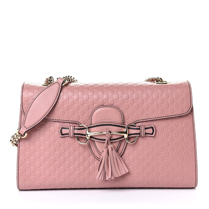 Gucci Microguccissima Medium Emily Chain Shoulder Bag Soft Pink 1 of 5