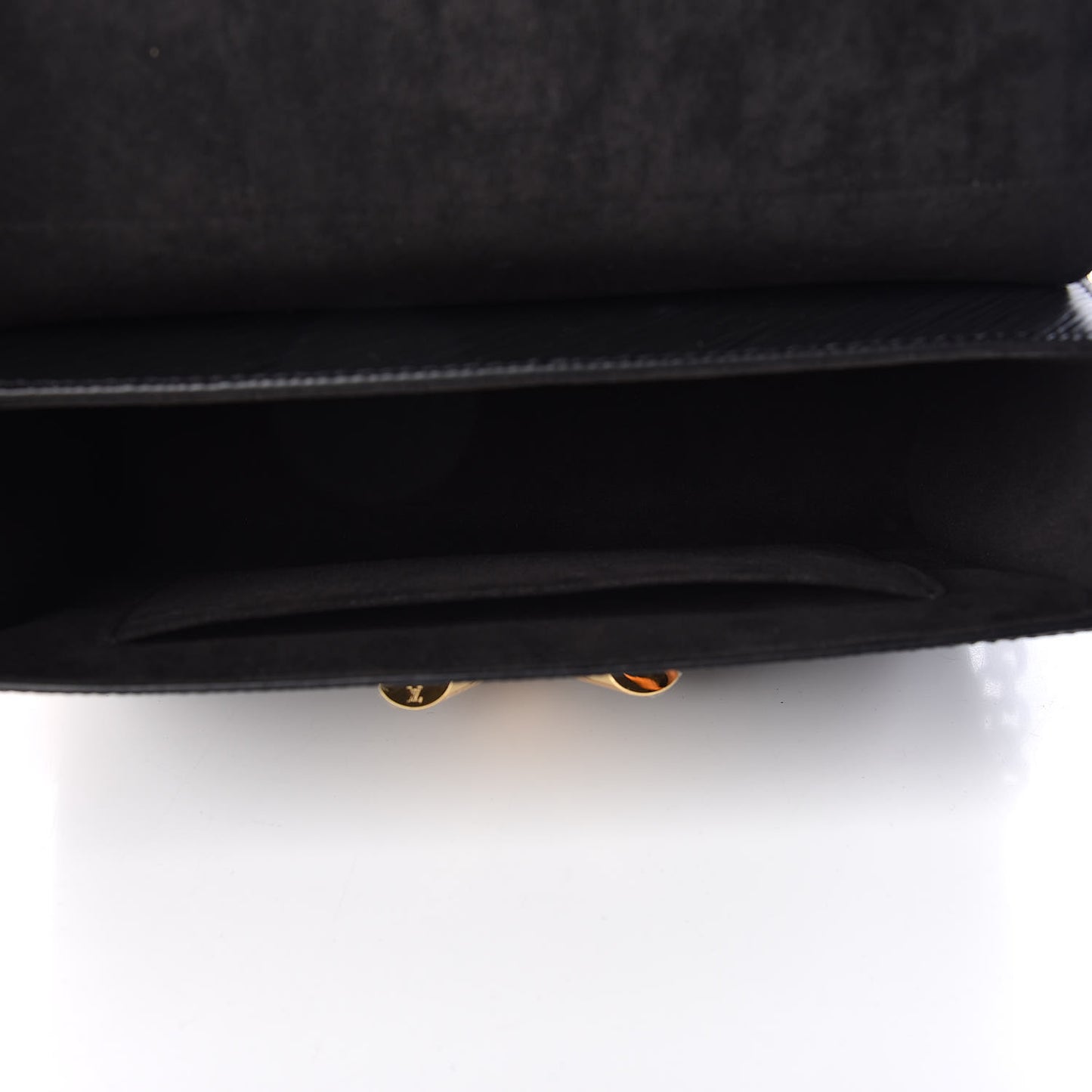 Epi Love Lock Twist Shoulder Bag MM Black