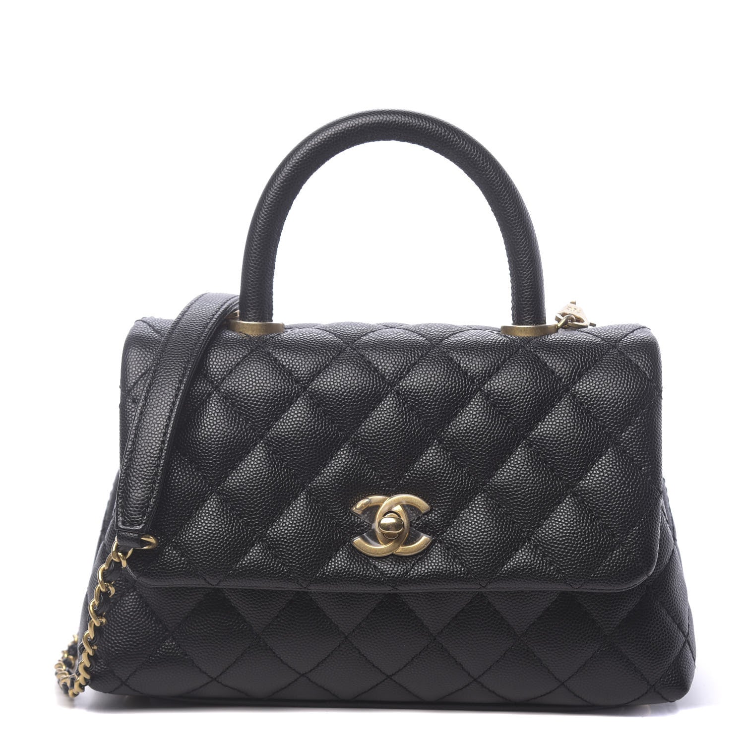 Chanel Caviar Quilted Mini Coco Handle Flap Black 1 of 11