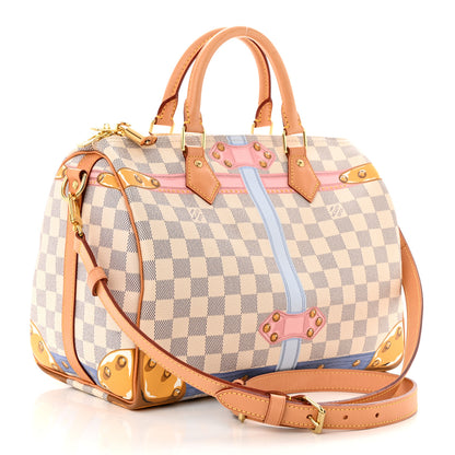 Louis Vuitton Damier Azur Summer Trunks Speedy Bandouliere 30 3 of 11