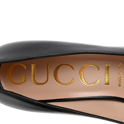 Gucci Malaga Kid Horsebit 75mm Pumps 38.5 Black 8 of 10