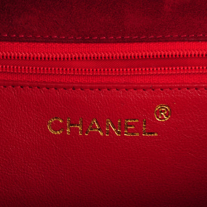 Chanel Suede Quilted Tassel Flap Red 6 of 11